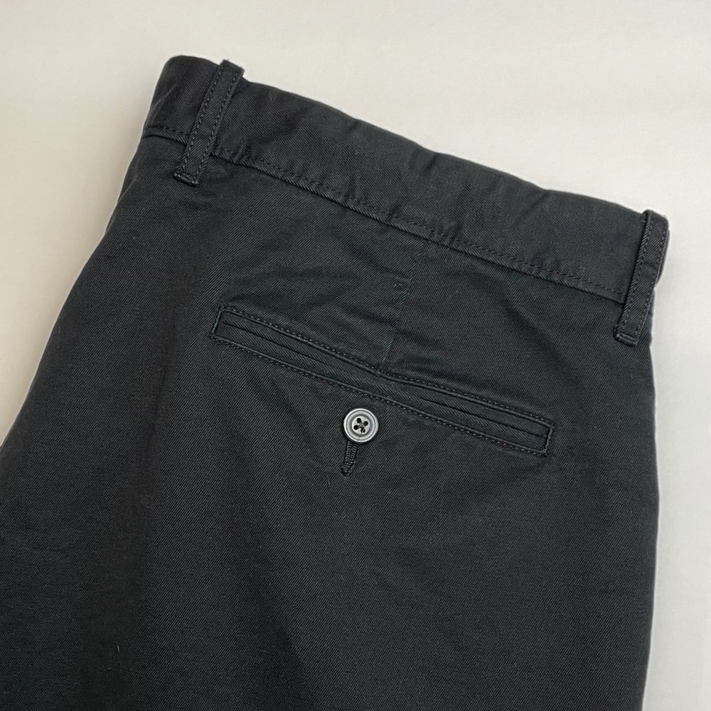 J.Crew 1450 Relaxed Fit Chino Pants Mens 36x32(31"L) Black Cotton Twill NWOT